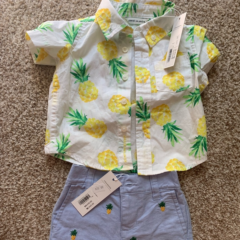 Janie and Jack pineapple set